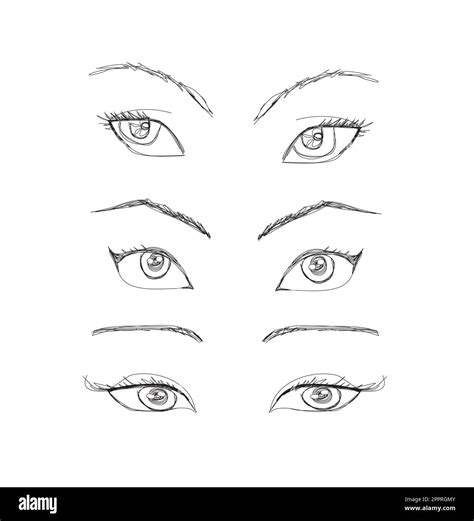 Cartoon Human Female Eye Eyelash Stock Vektorgrafiken Kaufen Seite 2