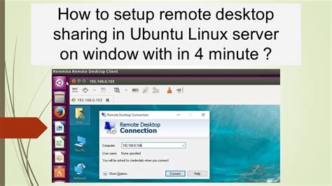 How To Setup Remote Desktop Sharing In Ubuntu Linux Server YouTube