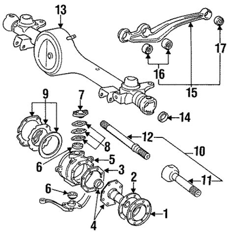 Genuine OEM FRONT AXLE CARRIER Parts For 1993 Toyota Land Cruiser