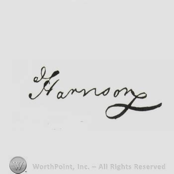 Mark with Signature: Benjamin Harrison. | #550168