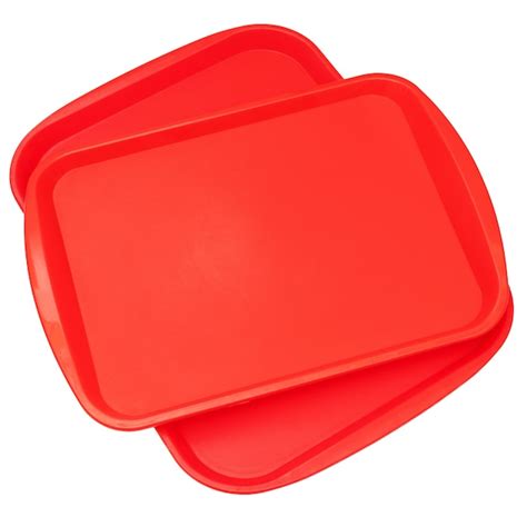 Premium Photo Red Plastic Food Tray