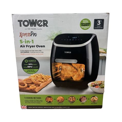 Tower Xpress Pro T17039 Vortx 11l 5 In 1 Digital Air Fryer Oven 2000w New 744759505637 Ebay