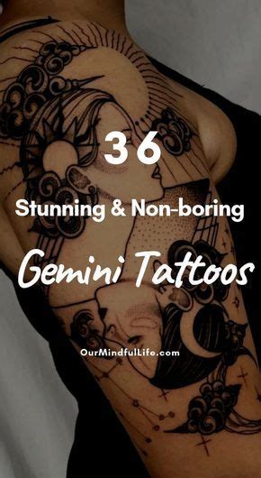 Stunning Gemini Tattoos Ourmindfullife Zodiac Signs Gemini