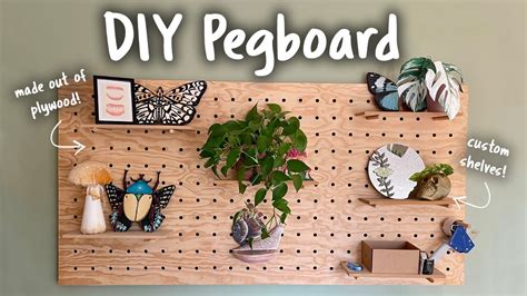 DIY Custom Plywood Pegboard Step By Step Tutorial YouTube