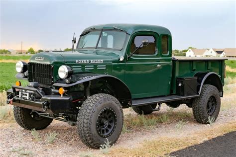 Cummins Powered 1947 Dodge Power Wagon Extended Cab 5 Speed For Sale On Bat Auctions Sold For