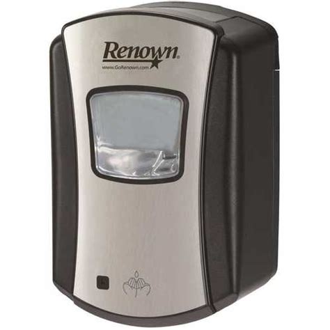 Renown Ren02474 700 Ml Chromeblack Efa Touch Free Foam Hand Soap Dispenser