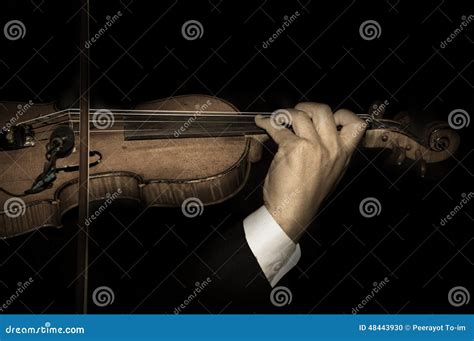 Vintage Filtered Of Violinist Playing Stock Photo Image Of Symphonic