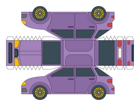 Printable Paper Car Template - Printable Word Searches