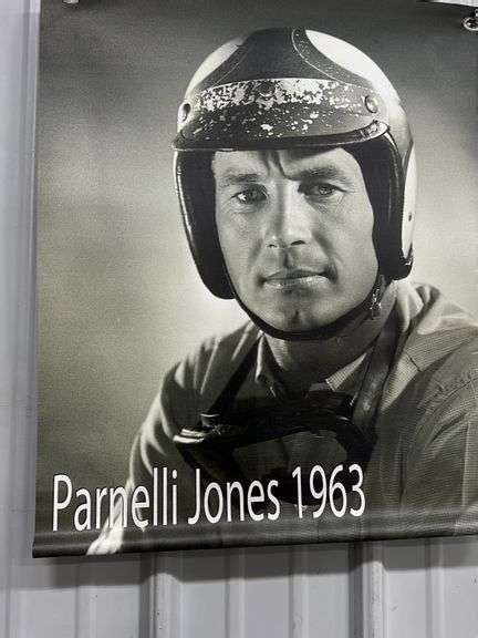 PARNELLI JONES 1963 20 X24 BANNER Earl S Auction Company