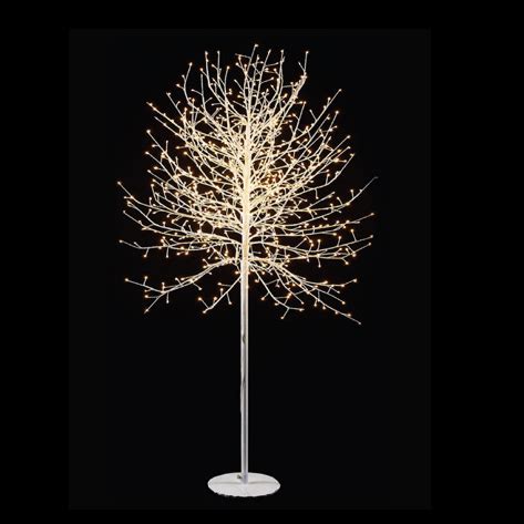 Albero Luminoso Bianco Con Led