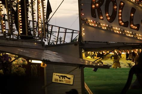 Shooting Booths In Amusement Park At Dusk Free Photo Download Freeimages