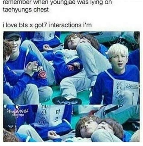 I Love The Interactions Between Got7 Bangtan So Cute Bts Memes Got7