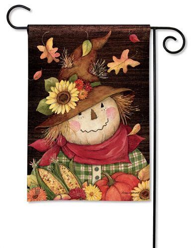 Autumn Scarecrow Garden Flag Fall Flags Thanksgiving Flags