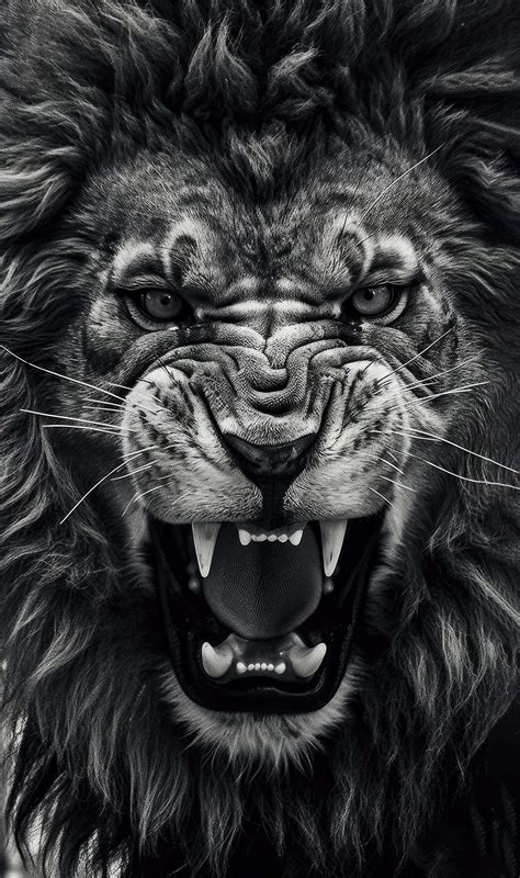 Angry Lion Face Free Stock Photo Picjumbo