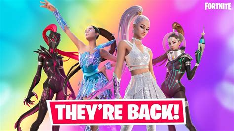 Every Ariana Grande Skin Is Back Fortnite Youtube