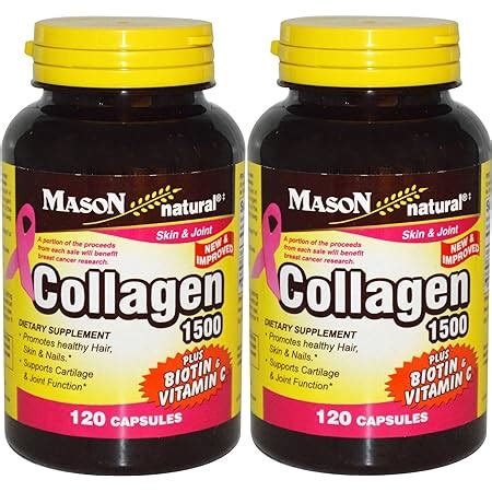 Amazon Mason Vitamins Col Geno Plus Biotina Y Vitamina C Mg