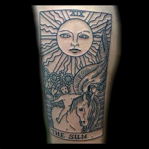 The Sun Tarot Tattoo Magickbohemian Tarot Tattoo Card Tattoo