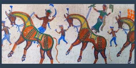 Divine Pithora Paintings Of Gujarat Famous Indian Folk Art