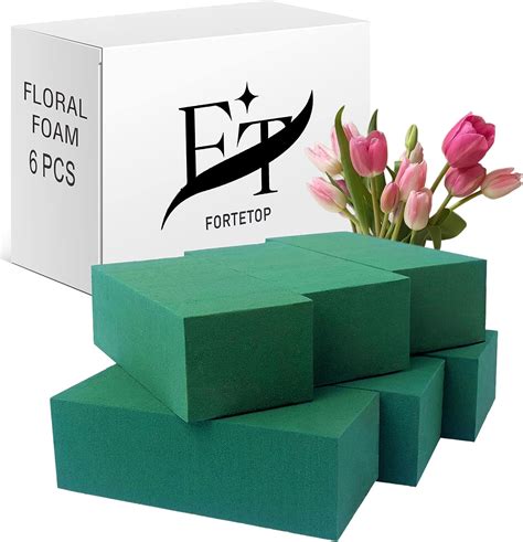 Fortetop Pack Of 6 Floral Foam Blocks For Fresh And Artificial Flowers