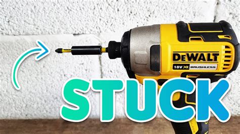 How To Remove A Stuck Bit From A Dewalt Impact Driver Youtube