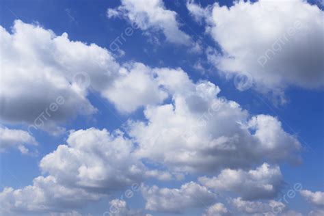 Natural Scenery Blue Sky White Clouds And Sunny Days Background Blue