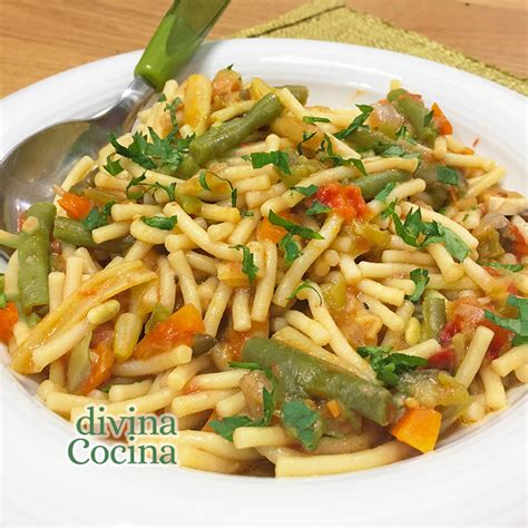 Fideos Con Verduras Receta De DIVINA COCINA