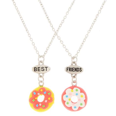 Best Friends Neon Donut Pendant Necklaces 2 Pack Claires Us