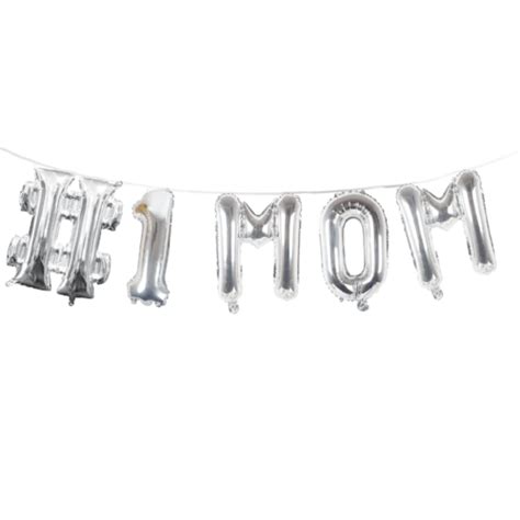 1 Mom Mothers Day Balloon Banner Set Instaballoons Wholesale