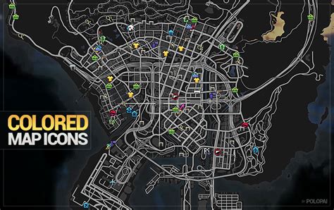 Colored Map Blips GTA5 Mods