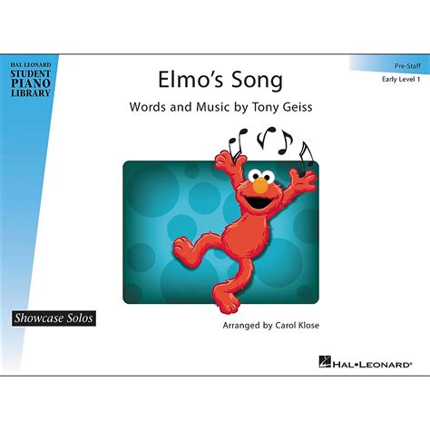 Elmo's Song: Hal Leonard Student Piano Library Showcase Solos Pre-Staff ...