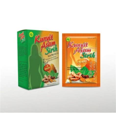 Jual Kunyit Asam Sirih Sidomuncul 1 Box Isi 5 Sachet Shopee Indonesia