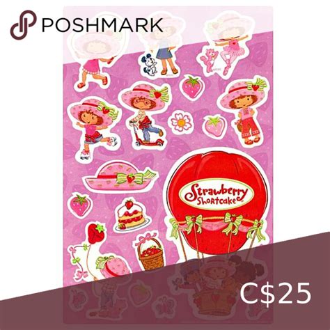 Strawberry Shortcake Stickers Stickety Doo Da 5 Sheets Artofit