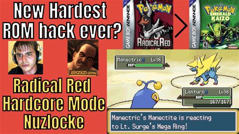 New Hardest Rom Hack Can You Beat Pokemon Radical Red Hardcore Mode