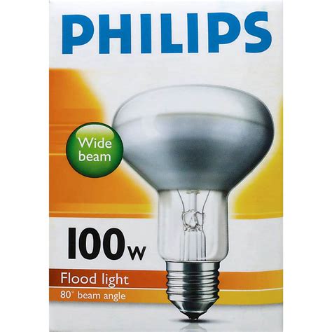 Philips Reflector R80 Globe 100w Es Base Each Woolworths