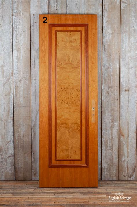 Tall Single Panel Maple Veneer Doors