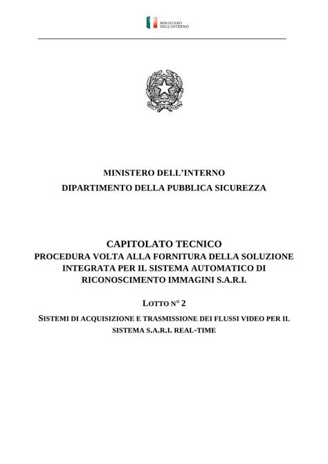 Pdf Capitolato Tecnico Polizia Di Stato Dokumen Tips