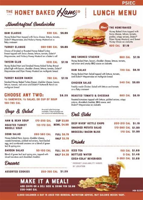 Pdf Honey Baked Ham Menu Pdf In English Baking With Honey Honey Baked Ham Baked Ham