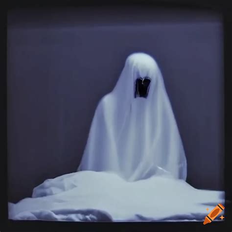 Vintage Vhs Style Image Of A Spooky Bedsheet Ghost On Craiyon