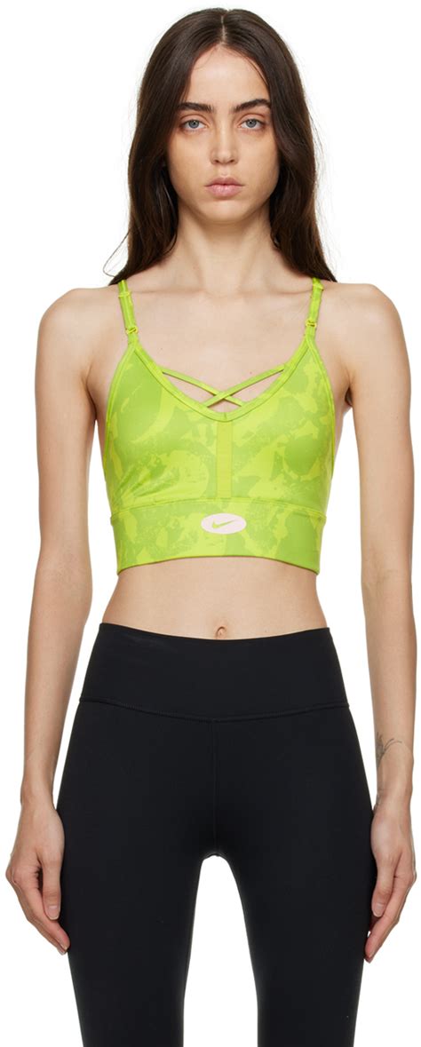 Nike Green Printed Sport Bra Nike