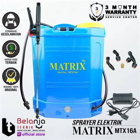 Jual Matrix Sprayer Elektrik Mtx A Alat Semprot Hama Dan Desinfektan