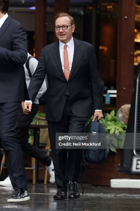 Kevin Spacey Arrives At Southwark Crown Court On July 24 2023 In