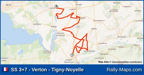 SS 3 7 Verton Tigny Noyelle Stage Map Rallye Le Touquet Pas De