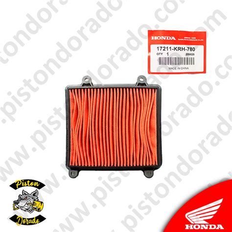 Filtro De Aire XR150 Y XR125 Honda Piston Dorado