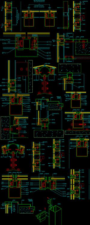 Perfileria Aluminio Aluar En Dwg Librer A Cad