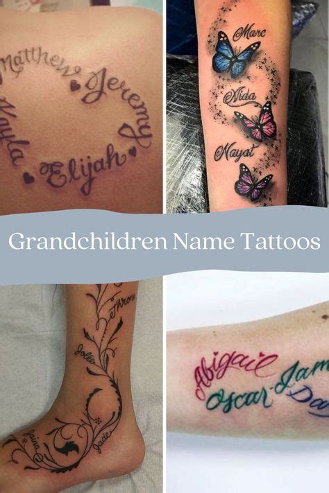 73 Meaningful Grandchildren Tattoos Images Tattooglee