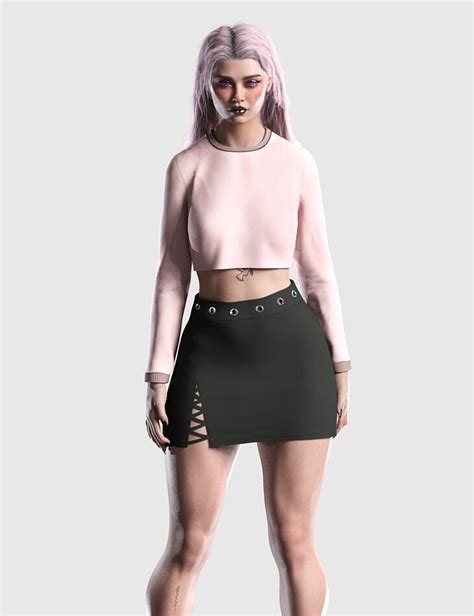 Dforce Casual Crop Outfit For Genesis 8 Females Render State