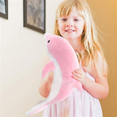 Soft Dolphin Plush Toys Stuffed Dolls Animal Nap Pillow Creative Kids