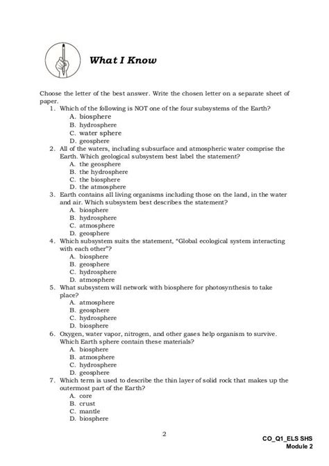 Els Q Module Origin And Structure Of The Earththe Subsystem V Pdf