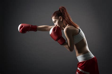 Fondos De Pantalla Deportes Mujer Modelo Rojo Boxeo Pelota