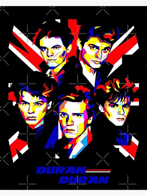 Blue Stail Personil The Legend Logo By Duran Duran Band Art Print For